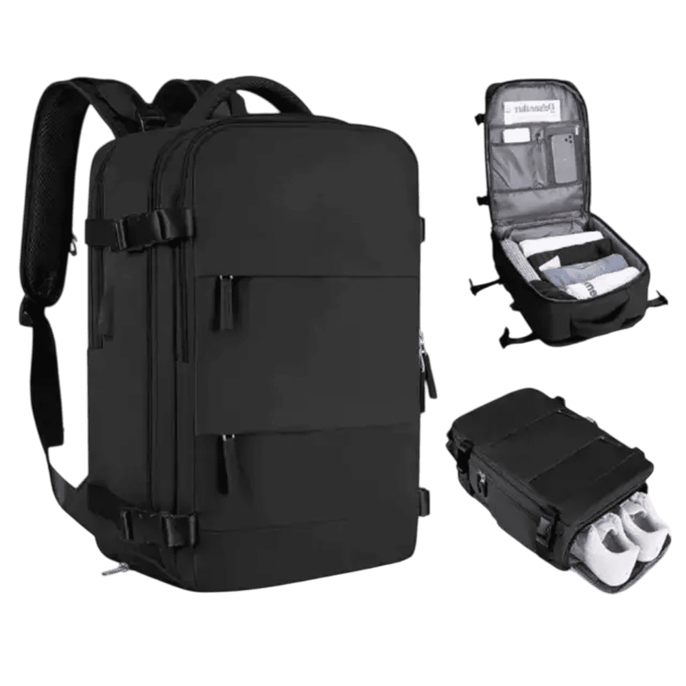 MOCHILA VIAJERA NEGRO